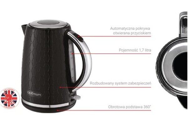 Czajnik elektryczny OPTIMUM CJS4031 1.7l 2150W