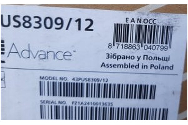 Telewizor Philips 43PUS8309/12 43" 4K Ultra HD