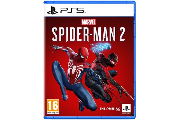 Konsola Sony PlayStation 5 Slim 1TB biało-czarny + Marvels Spider-Man 2 + Kontroler PlayStation