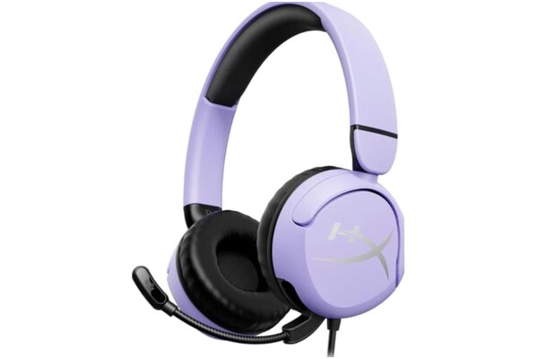 Słuchawki HYPERX Cloud Nauszne Przewodowe Czarno-fioletowy