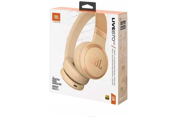 Słuchawki JBL Live 670 Nauszne Bezprzewodowe żółty