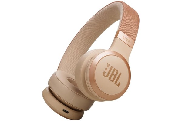 Słuchawki JBL Live 670 Nauszne Bezprzewodowe beżowy