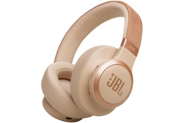 Słuchawki JBL Live 770 Nauszne Bezprzewodowe beżowy