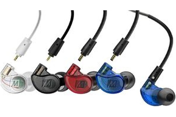 Słuchawki MEE AUDIO M6 Pro 2 Dokanałowe Przewodowe Przezroczysty
