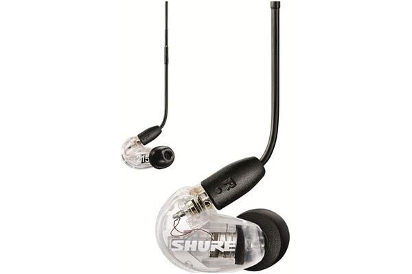Słuchawki Shure Aonic 215 Dokanałowe Przewodowe Przezroczysty