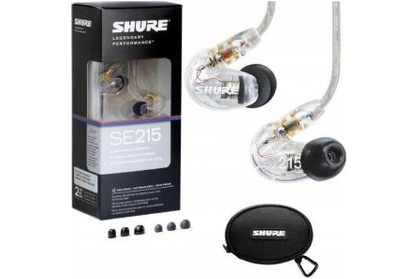 Słuchawki Shure SE215 Aonic 215 Dokanałowe Przewodowe Przezroczysty