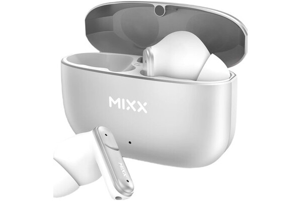 Słuchawki MIXX StreamBuds Custom 3 Dokanałowe Bezprzewodowe biało-srebrny