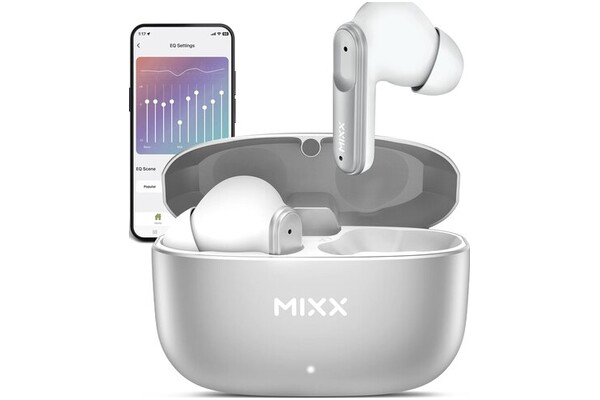 Słuchawki MIXX StreamBuds Custom 3 Dokanałowe Bezprzewodowe biało-srebrny