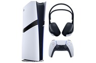 Konsola Sony PlayStation 5 Pro biało-czarny + Astros Playroom + słuchawki SONY Bezprzewodowe