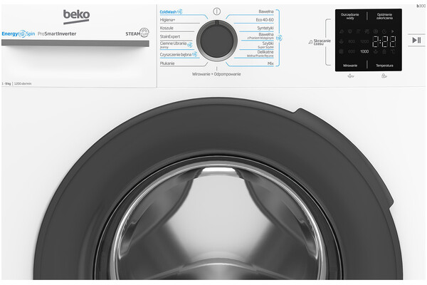 Pralka Beko BM3WFU39215WAR SteamCure 9.0kg 1200obr./min