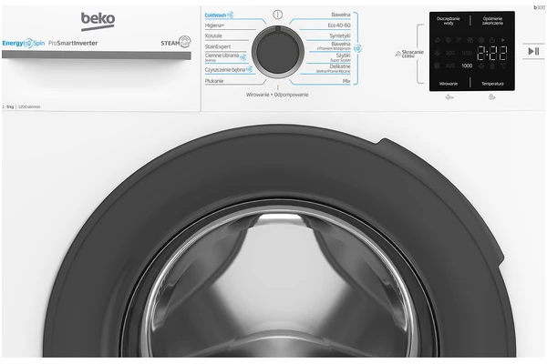 Pralka Beko BM3WFU39215WAR SteamCure 9.0kg 1200obr./min