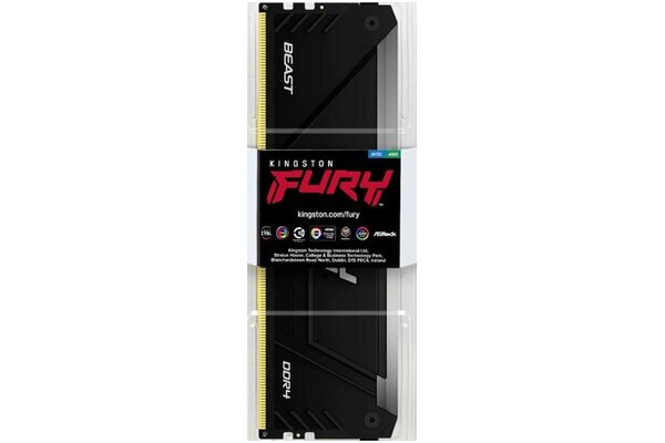 Pamięć RAM Kingston Fury Black Beast RGB 16GB DDR4 3600MHz Z radiatorem 1.35V 18CL