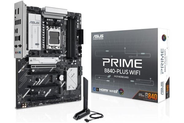 Płyta główna ASUS B840 Plus Prime WiFi Socket AM5 AMD B840 ATX