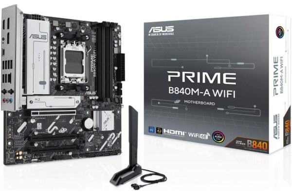 Płyta główna ASUS B840M-A Prime WiFi Socket AM5 AMD B840 miniATX
