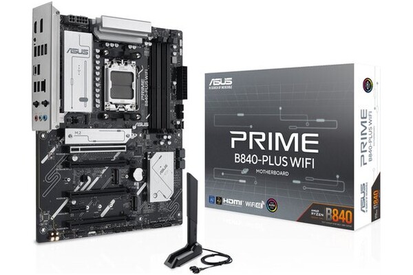 Płyta główna ASUS B840 Plus Prime WiFi Socket AM5 AMD B840 DDR5 ATX