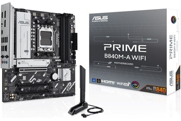 Płyta główna ASUS B840M-A Prime WiFi Socket AM5 AMD B840 DDR5 microATX