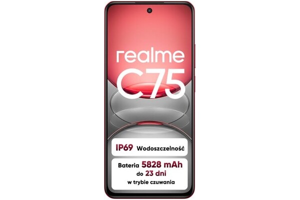 Smartfon realme C75 czerwony 6.72" 8GB/256GB