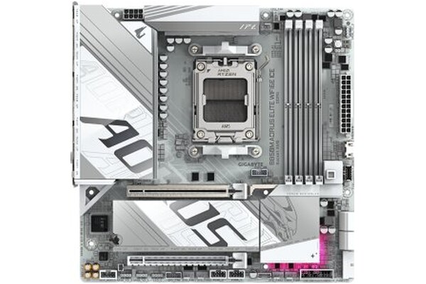 Płyta główna GIGABYTE B850M Aorus Elite Ice WiFi Socket AM5 AMD B850 DDR5 microATX