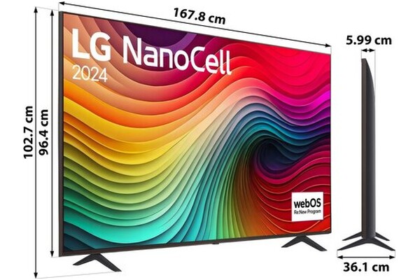 Telewizor LG 75NANO82T6B 75" 4K Ultra HD