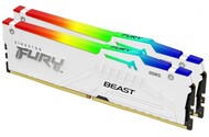 Pamięć RAM Kingston Fury White Renegade RGB 48GB DDR5 8400MHz Z radiatorem 1.45V 40CL