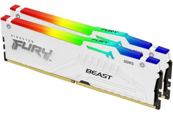 Pamięć RAM Kingston Fury White Renegade RGB 48GB DDR5 8400MHz Z radiatorem 1.45V 40CL