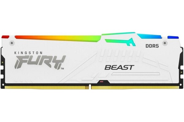 Pamięć RAM Kingston Fury White Renegade RGB 48GB DDR5 8400MHz Z radiatorem 1.45V 40CL