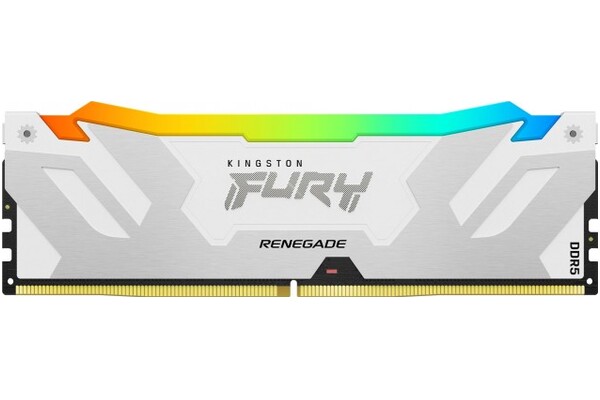 Pamięć RAM Kingston Fury White Renegade RGB 24GB DDR5 8400MHz Z radiatorem 1.45V 40CL