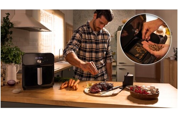 Frytkownica beztłuszczowa Air Fryer Cecotec Cecofry Smokin Duo 6000 2000W