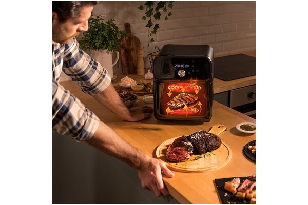 Frytkownica beztłuszczowa Air Fryer Cecotec Cecofry Smokin Duo 6000 2000W