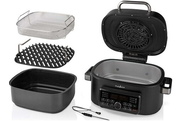 Frytkownica beztłuszczowa Air Fryer Nedis KAAFG600BK 1660W