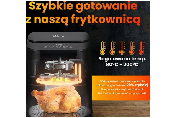 Frytkownica beztłuszczowa Air Fryer Extralink SJ520 1600W