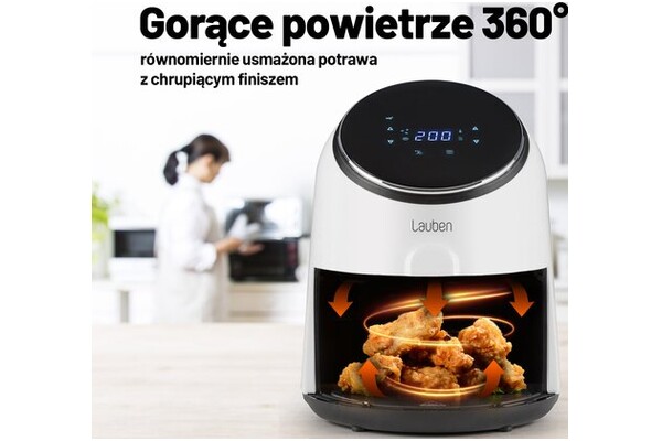 Frytkownica beztłuszczowa Air Fryer Lauben 2500WT Hot 1300W