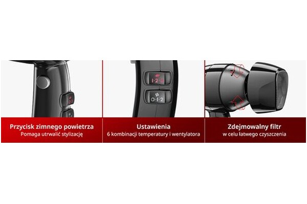 Suszarka Valera Swiss Light 3300 1800W kolor czarny