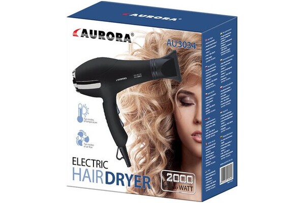 Suszarka AURORA AU3034 2000W kolor czarny