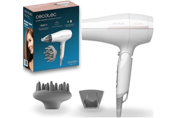 Suszarka Cecotec Bamba IoniCare Power&go 2000W kolor różowy