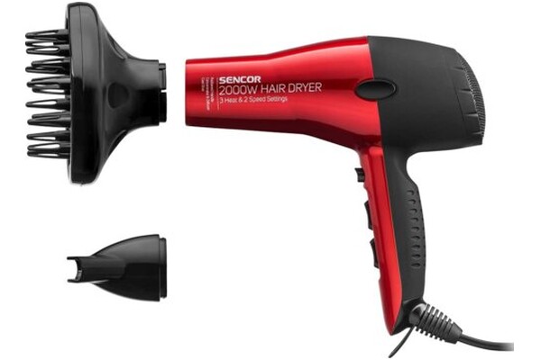 Suszarka SENCOR SHD6701RD 2000W kolor czerwono-czarny