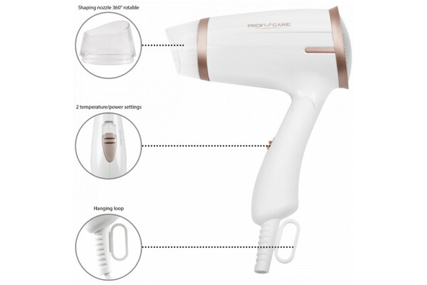 Suszarka PROFI CARE PCHT3009 1400W kolor beżowy