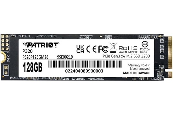 Dysk wewnętrzny Patriot P320 SSD M.2 NVMe 128GB