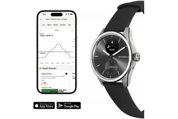 Smartwatch WITHINGS Scanwatch Scan 1.28" czarny
