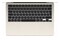 Laptop Apple MacBook Air 13.6" Apple M3 M3 (8 rdz.) 8GB 256GB SSD M.2 macOS złoty