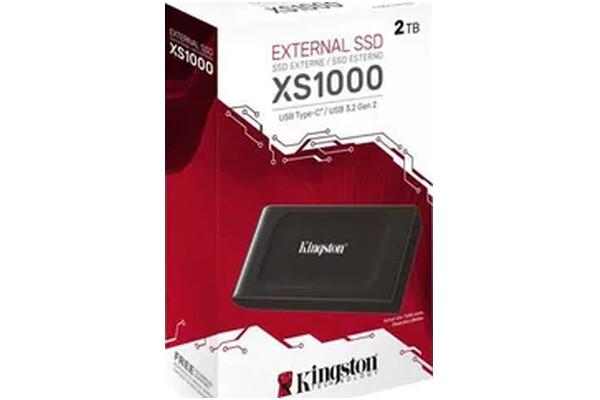 Dysk zewnętrzny SSD Kingston XS1000 2TB czarny