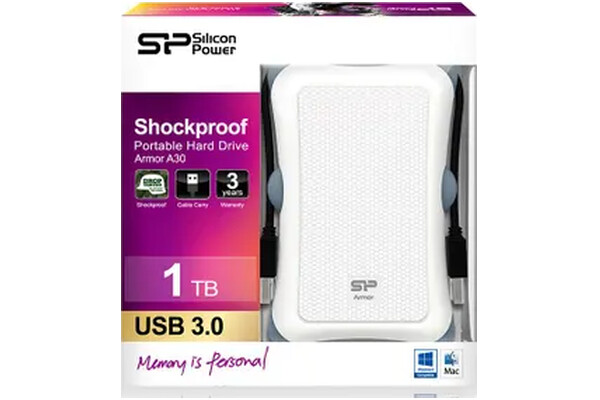 Dysk zewnętrzny HDD Silicon Power Armor A30 1TB czarny