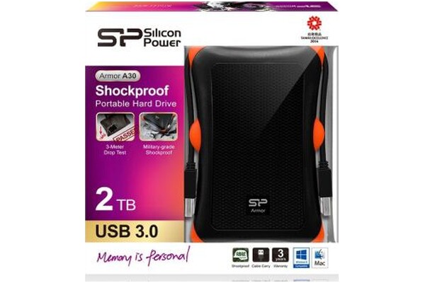 Dysk zewnętrzny HDD Silicon Power Armor A30 2TB czarny