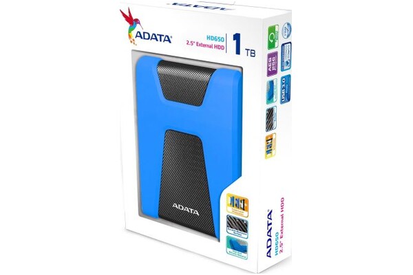 Dysk zewnętrzny HDD Adata HD650 1TB czarno-czerwony