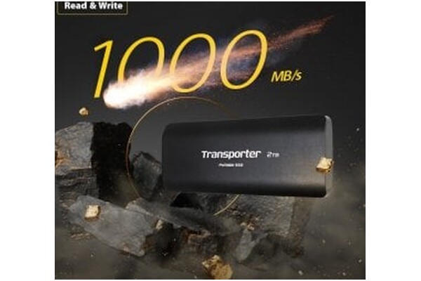 Dysk zewnętrzny SSD Patriot PTP512GPE Transporter 512GB czarny