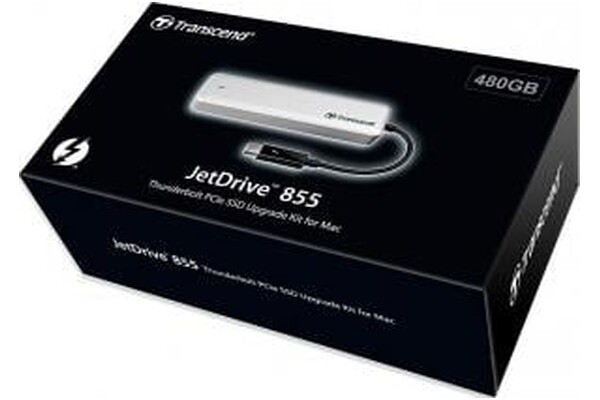 Dysk zewnętrzny SSD Transcend JetDrive 855 480GB czarno-srebrny