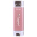 Dysk zewnętrzny SSD Transcend ESD310P 512GB różowy