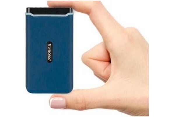 Dysk zewnętrzny SSD Transcend ESD370C 500GB niebieski