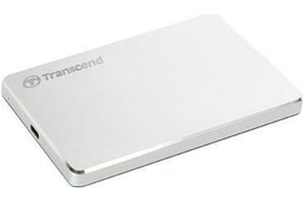 Dysk zewnętrzny HDD Transcend StoreJet 25C3S 1TB srebrny