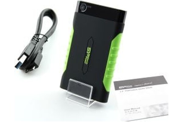 Dysk zewnętrzny HDD Silicon Power Armor A15 1TB czarno-zielony